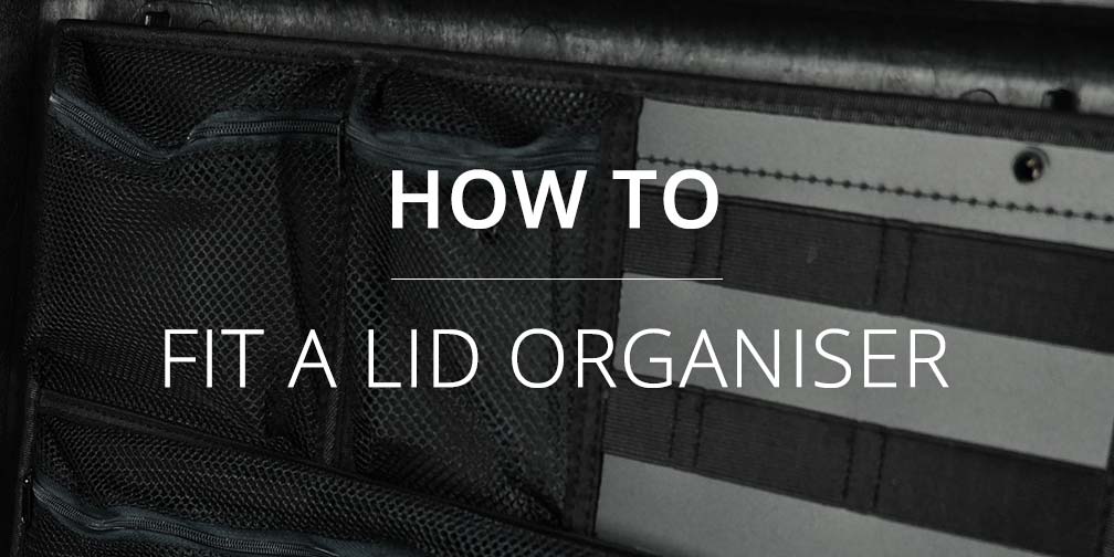How do I install my new Peli Lid Organiser?