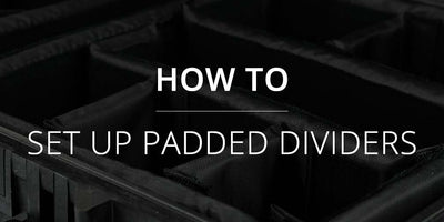 How do I set up Padded Dividers for my Peli case?