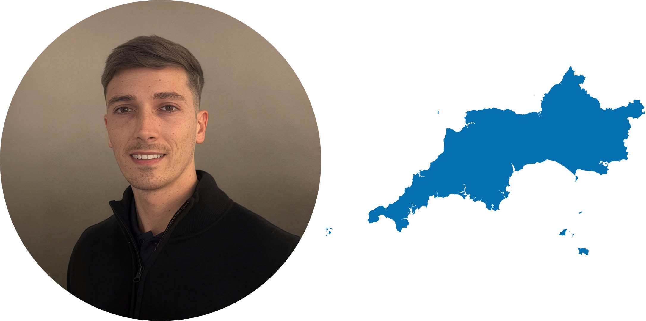 Miguel Millan and map outline of South West England